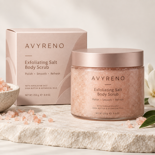 AVYRENO Exfoliating Salt Body Scrub